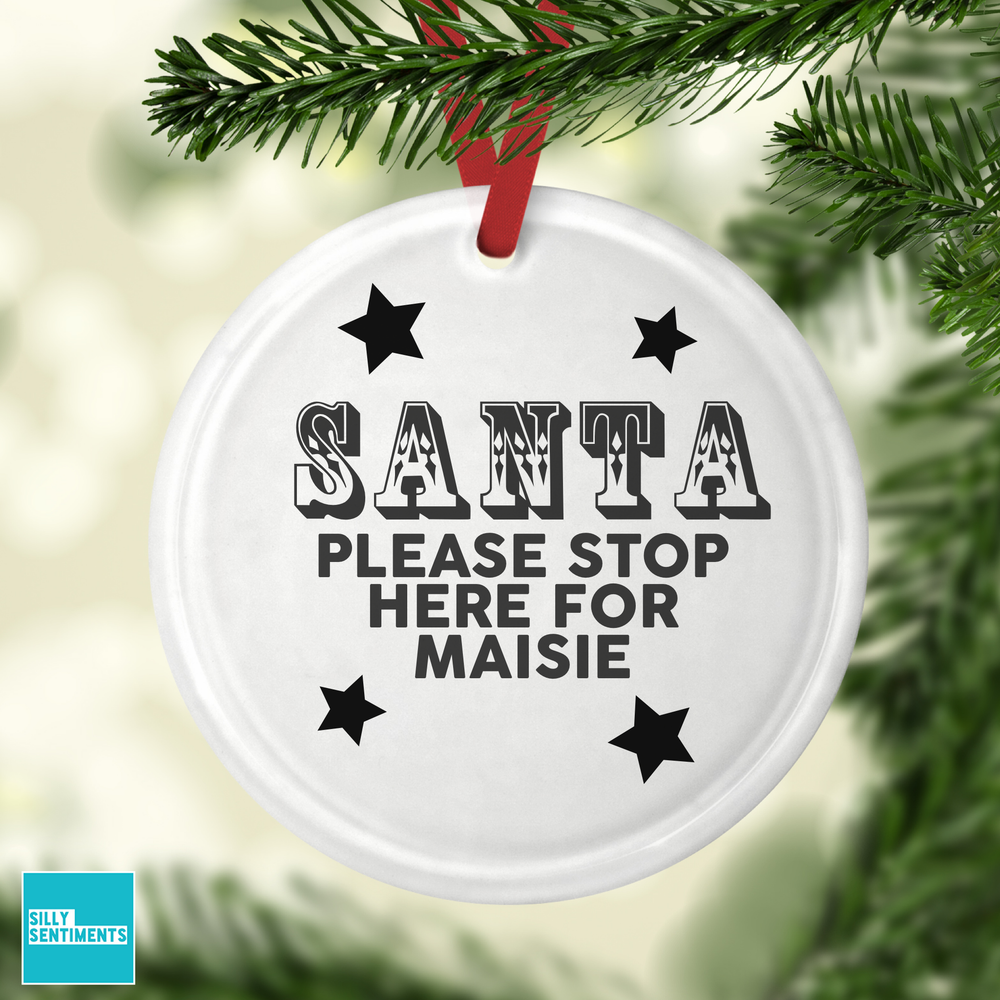 Personalised Santa Bauble #1 image